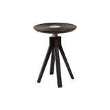 LP Side Table with Tray: Black Maple + Without Handles
