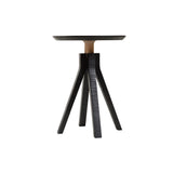 LP Side Table with Tray: Black Maple + Without Handles