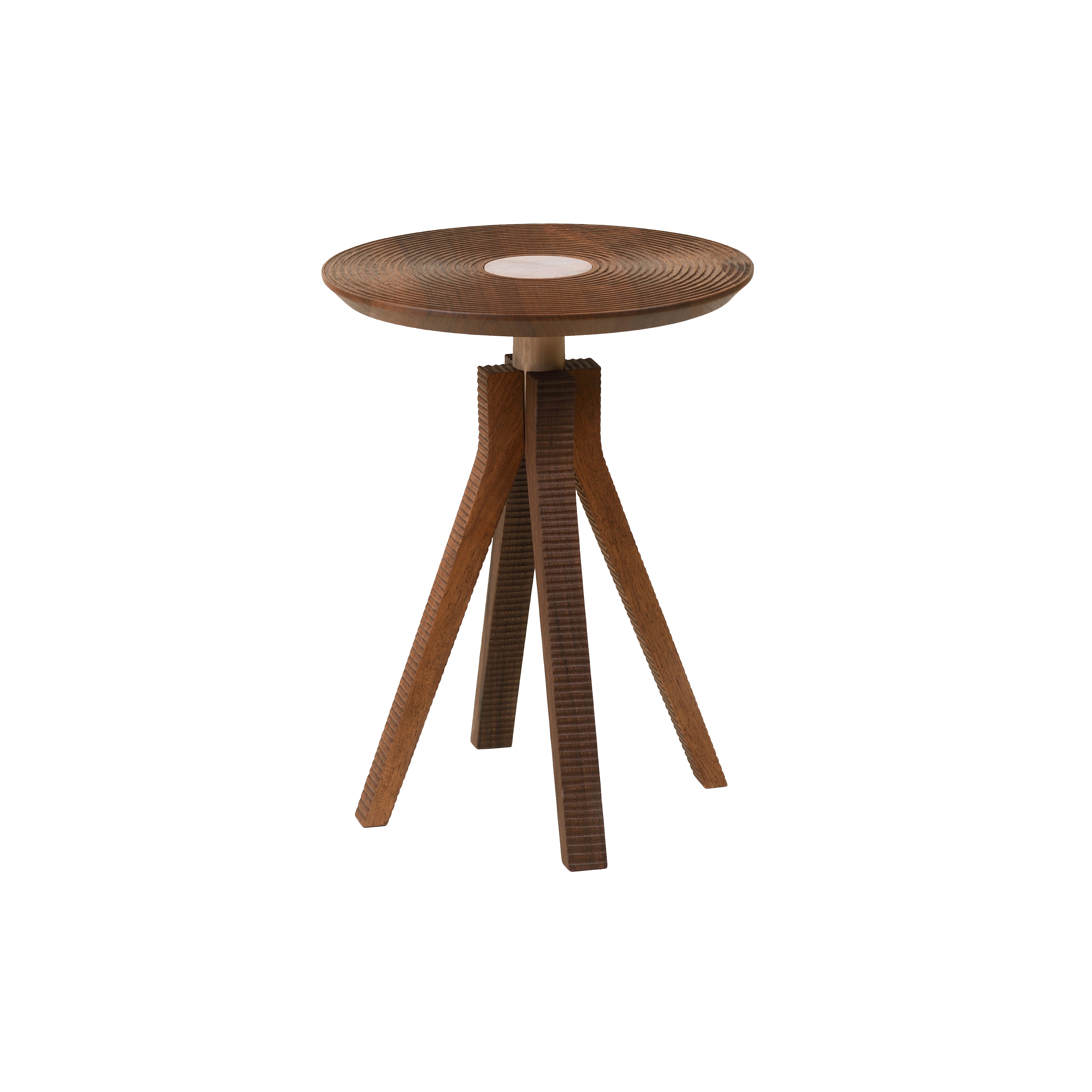 LP Side Table with Tray: Oiled Walnut + Without Handles 