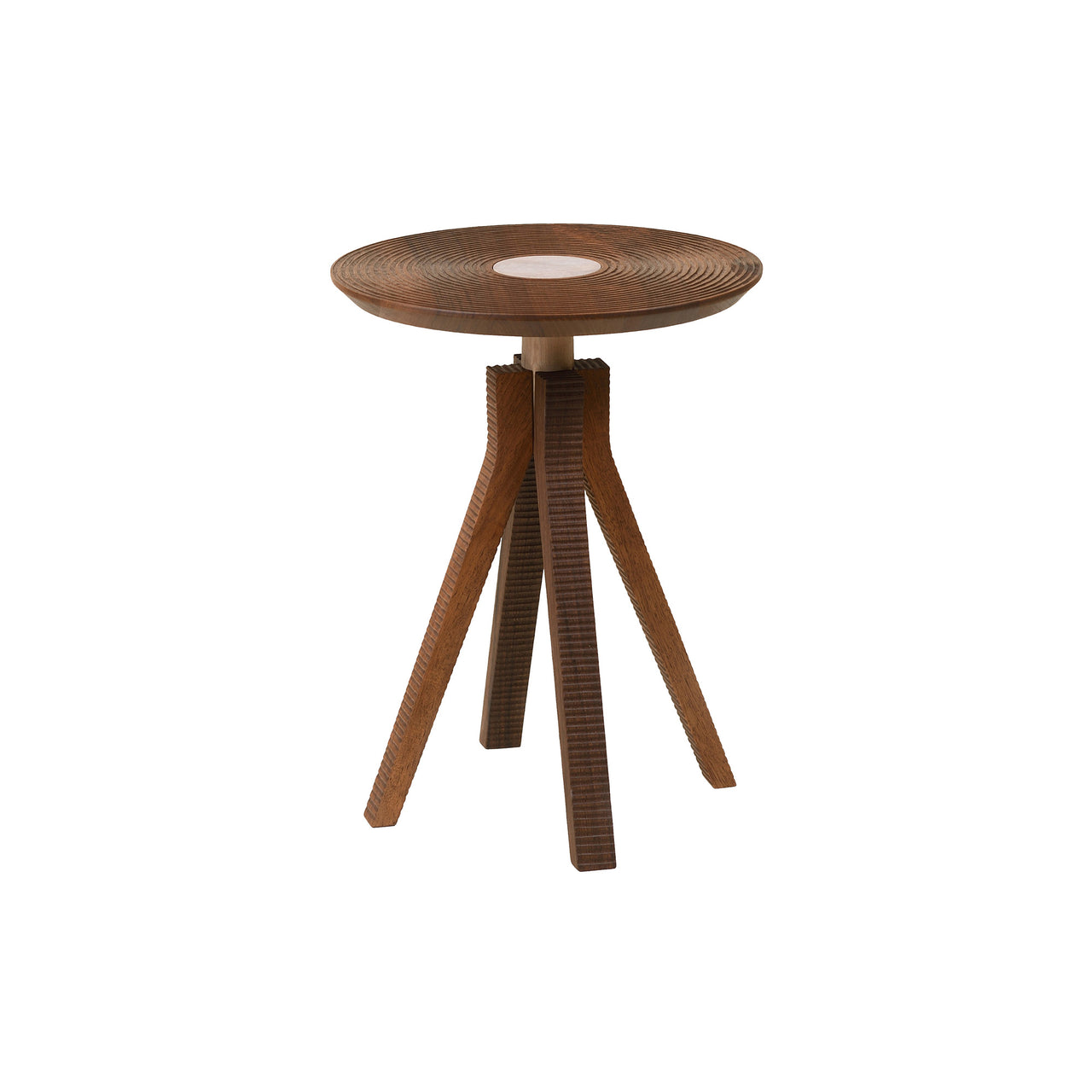 LP Side Table with Tray: Oiled Walnut + Without Handles 