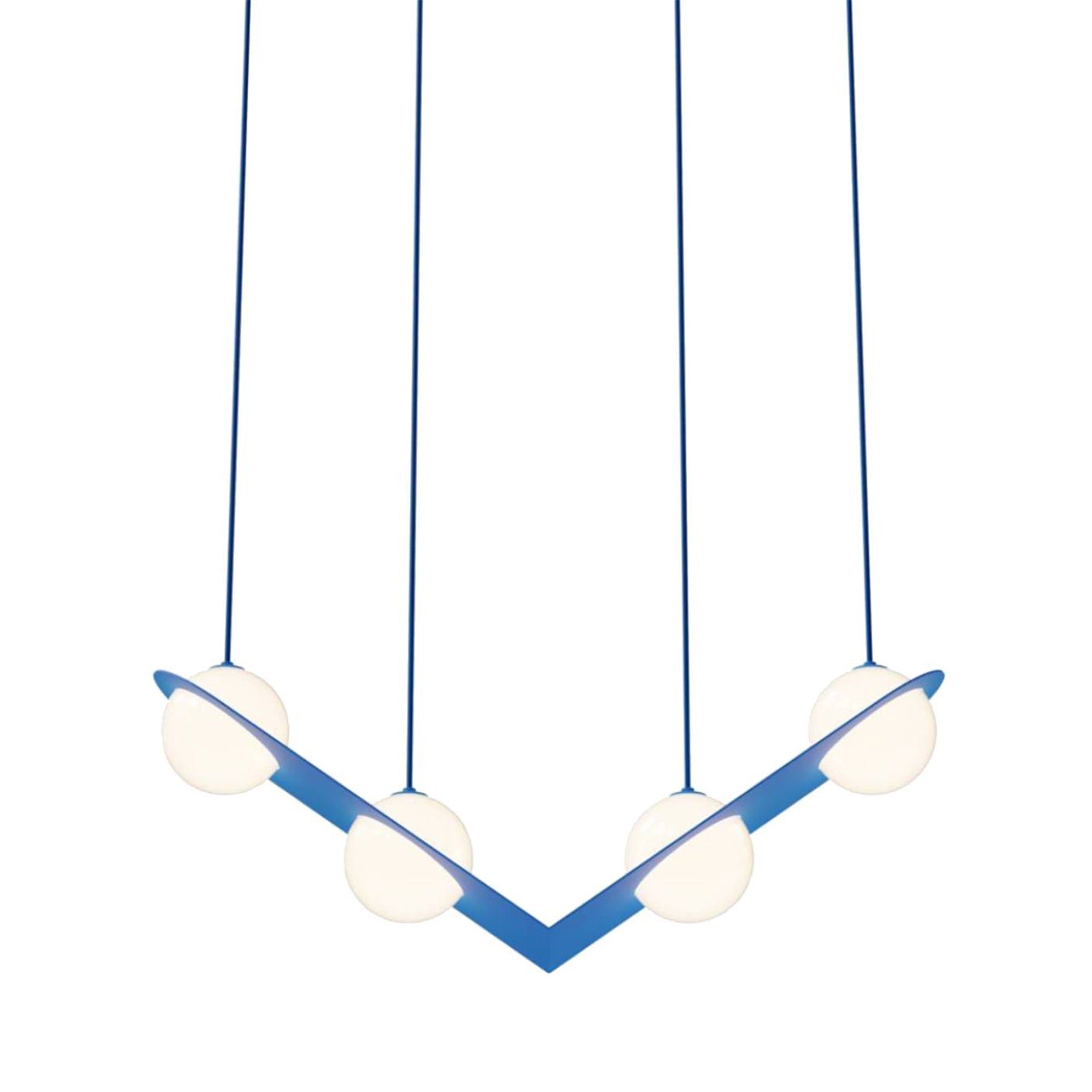 Laurent 02 Suspension Lamp: Blue + Blue