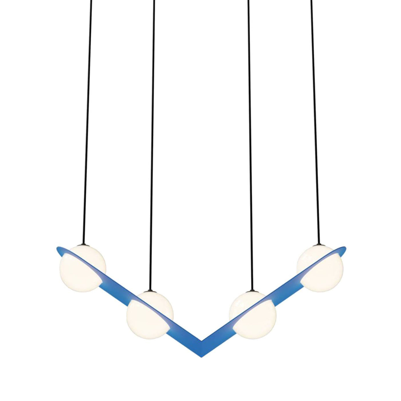 Laurent 02 Suspension Lamp: Blue + Black