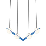 Laurent 02 Suspension Lamp: Blue + Black