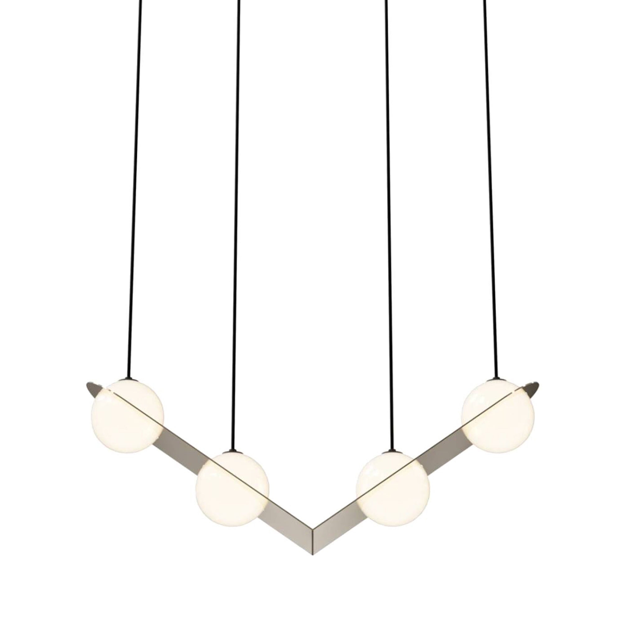 Laurent 02 Suspension Lamp: Brass + Black