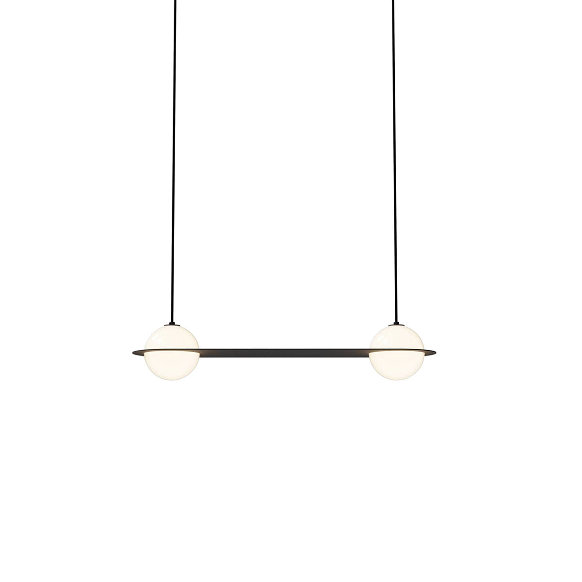 Laurent 03 Suspension Lamp: Black + Black