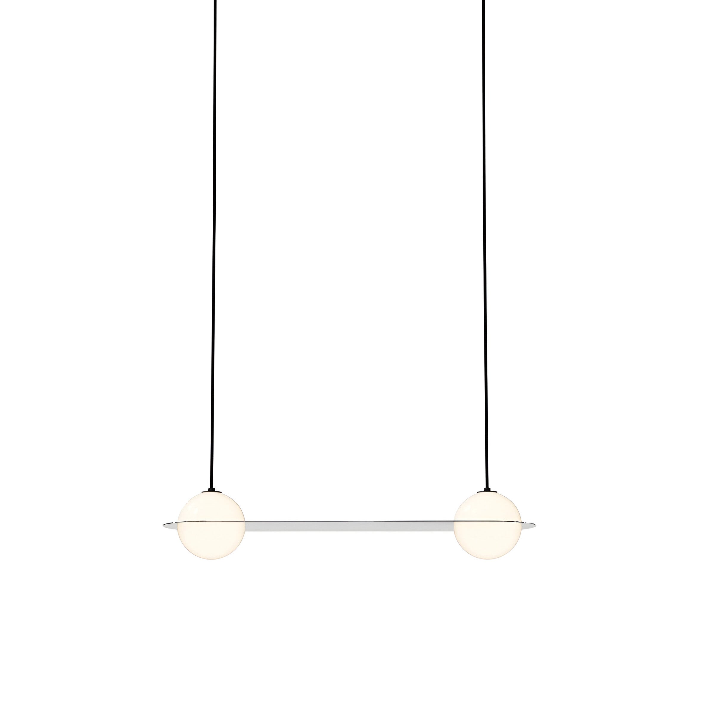 Laurent 03 Suspension Lamp: Brass + Black