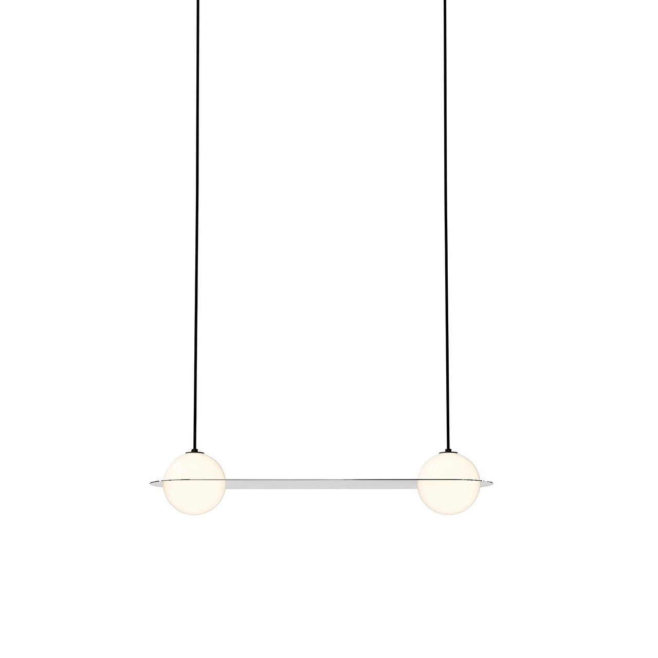 Laurent 03 Suspension Lamp: Brass + Black