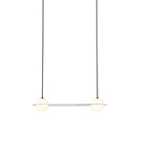 Laurent 03 Suspension Lamp: Brass + Black