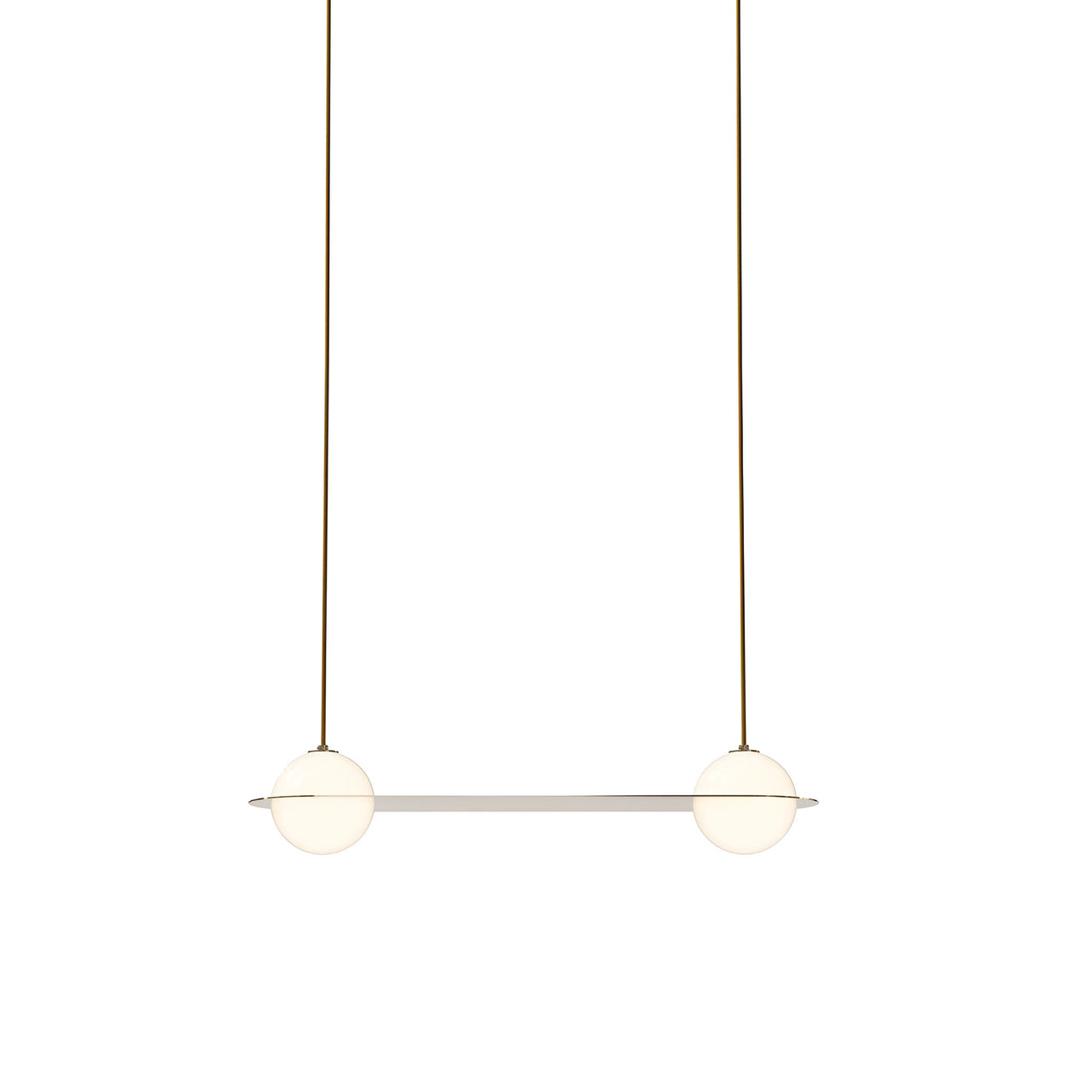 Laurent 03 Suspension Lamp: Brass + Brass