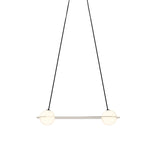 Laurent 03 Suspension Lamp: Brass + Black + Angled Wires