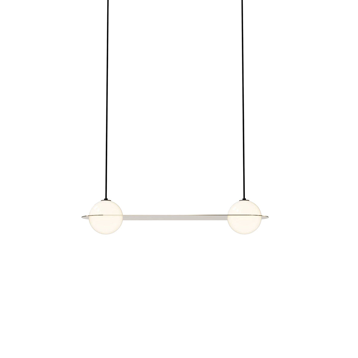 Laurent 03 Suspension Lamp: Brass + Black