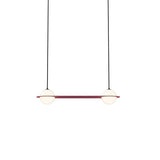 Laurent 03 Suspension Lamp: Burgundy + Black