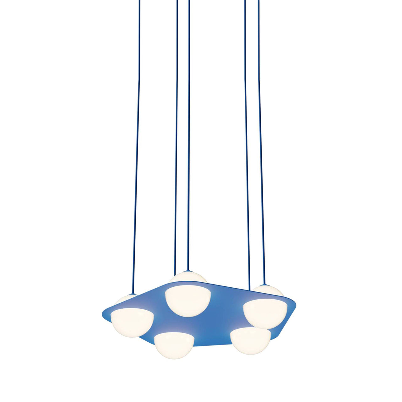 Laurent 04 Suspension Lamp: Blue + Blue