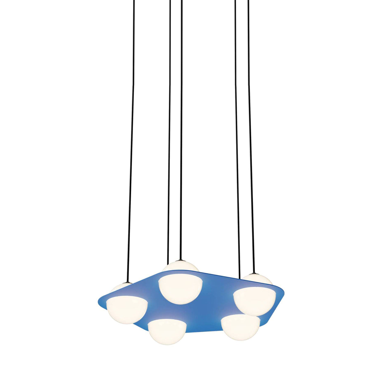 Laurent 04 Suspension Lamp: Blue + Black