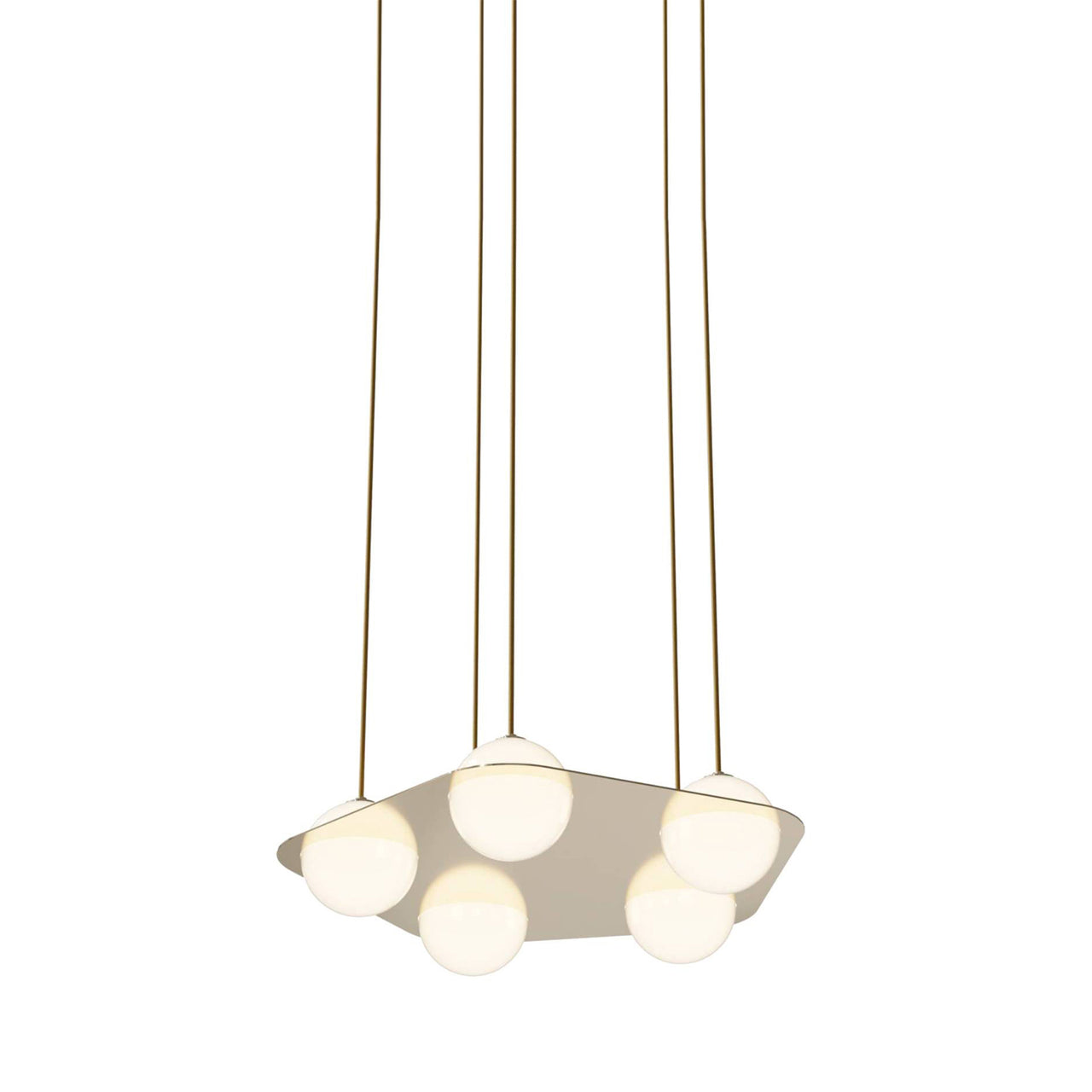 Laurent 04 Suspension Lamp: Brass + Brass