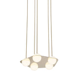 Laurent 04 Suspension Lamp: Brass + Brass