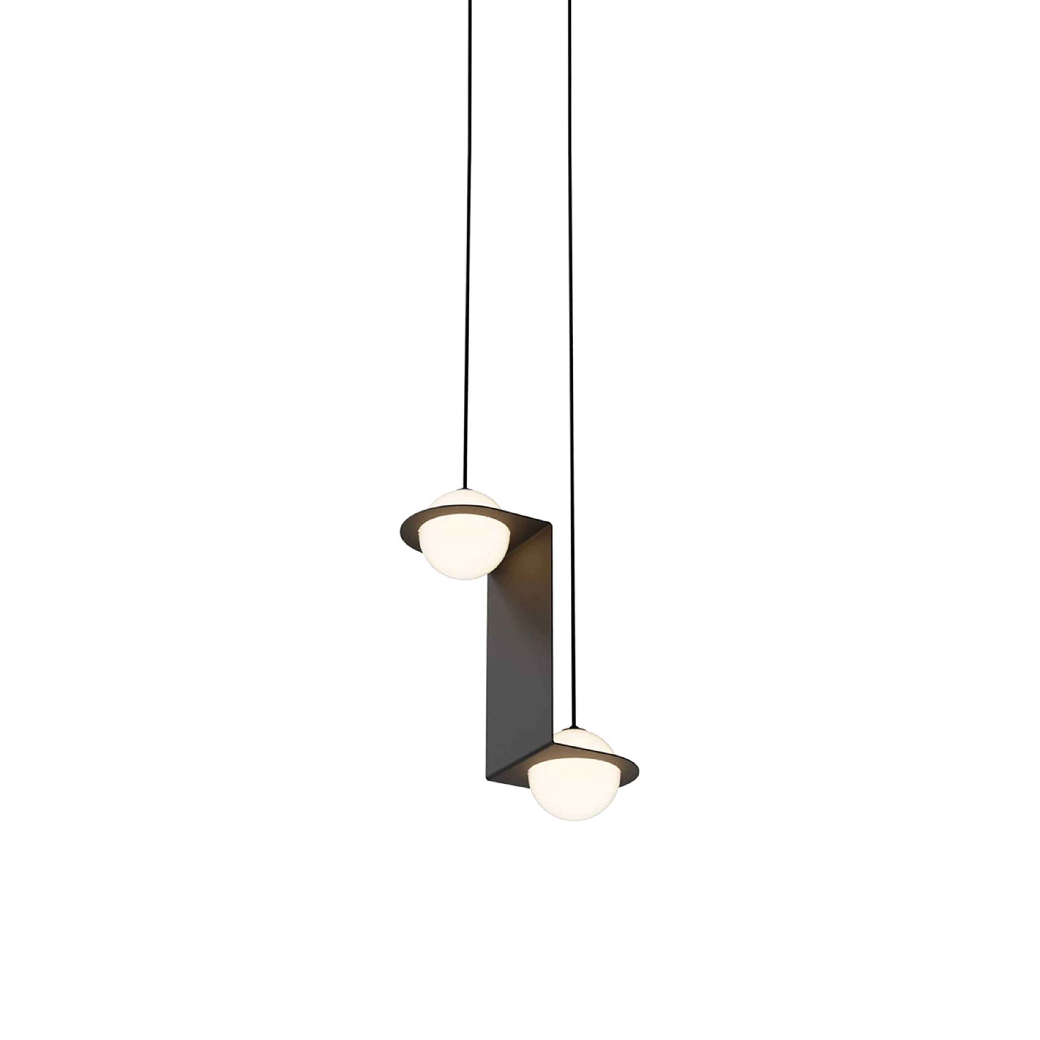 Laurent 05 Suspension Lamp: Black + Black