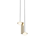 Laurent 05 Suspension Lamp: Brass + Black