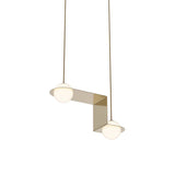 Laurent 06 Suspension Lamp: Brass + Brass