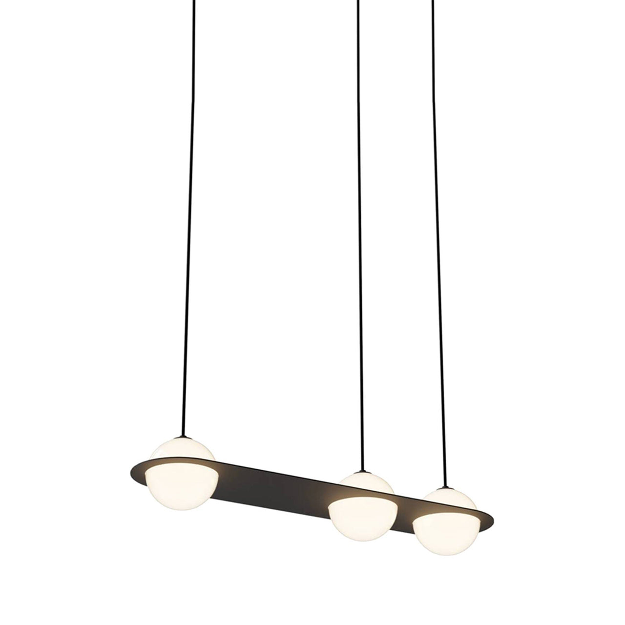 Laurent 07 Suspension Lamp: Black + Black