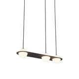 Laurent 07 Suspension Lamp: Textured Black + Black