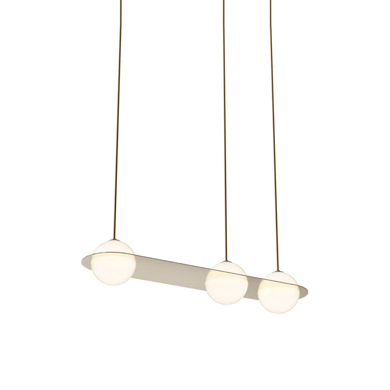 Laurent 07 Suspension Lamp: Brass + Brass