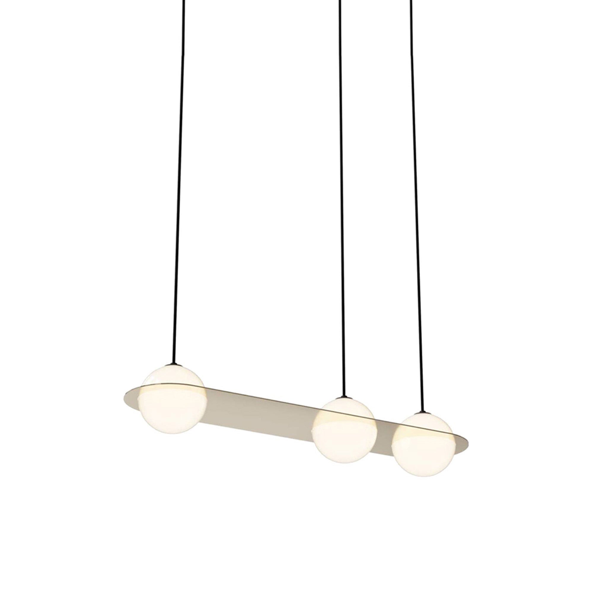 Laurent 07 Suspension Lamp: Brass + Black