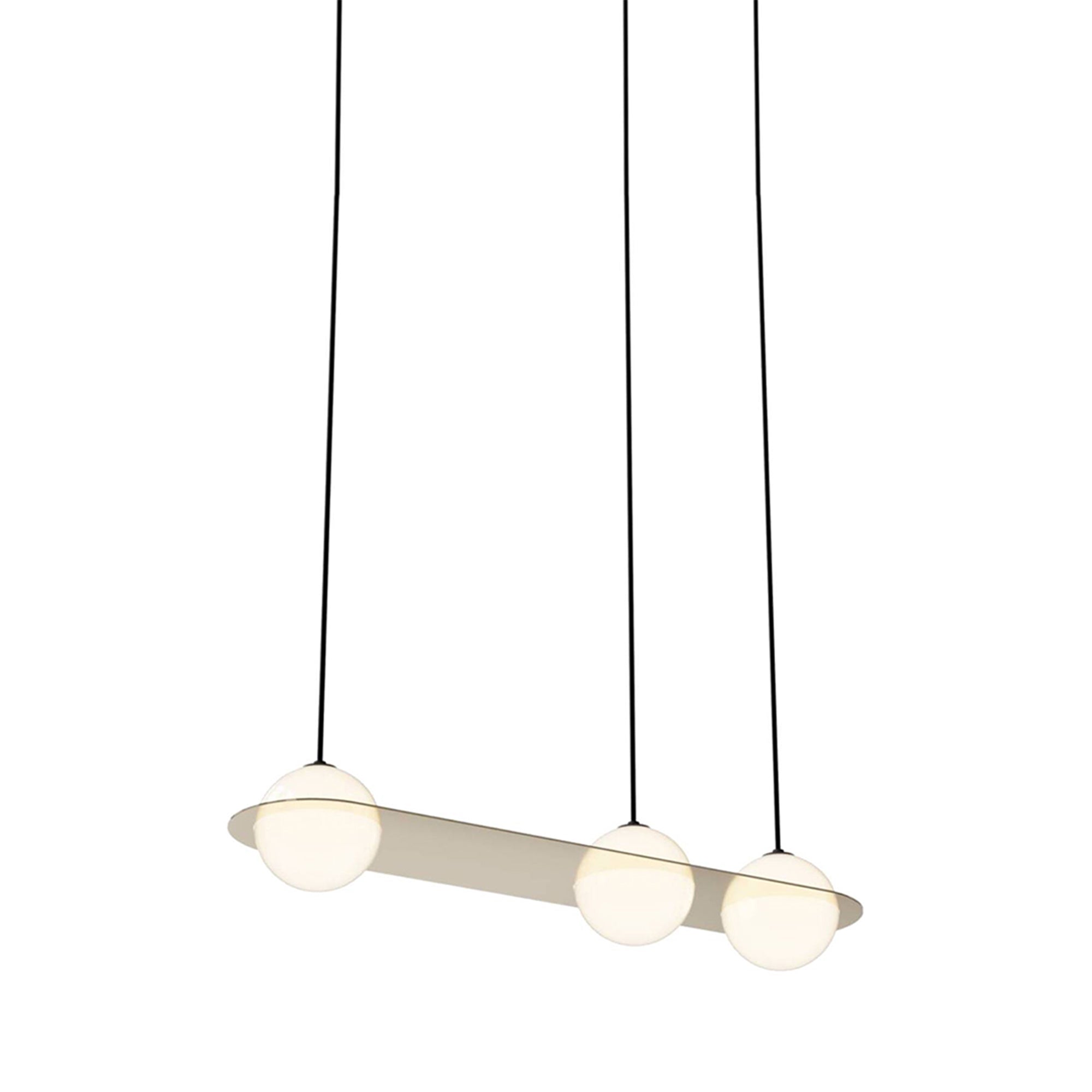 Laurent 07 Suspension Lamp: Brass + Black