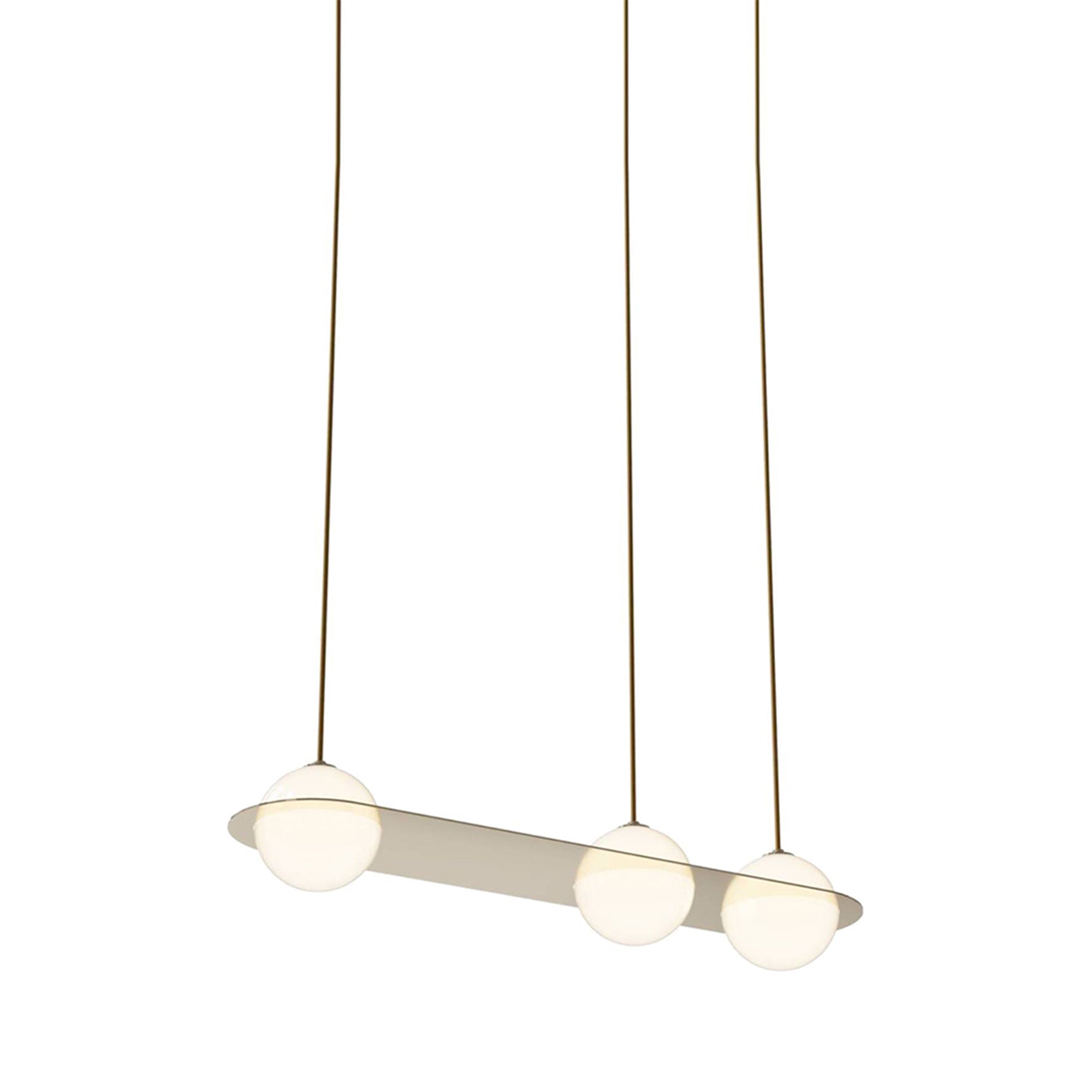 Laurent 07 Suspension Lamp: Brass + Brass