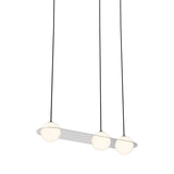 Laurent 07 Suspension Lamp: Nickel Plated + Black