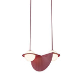 Laurent 09 Suspension Lamp: Burgundy + Burgundy