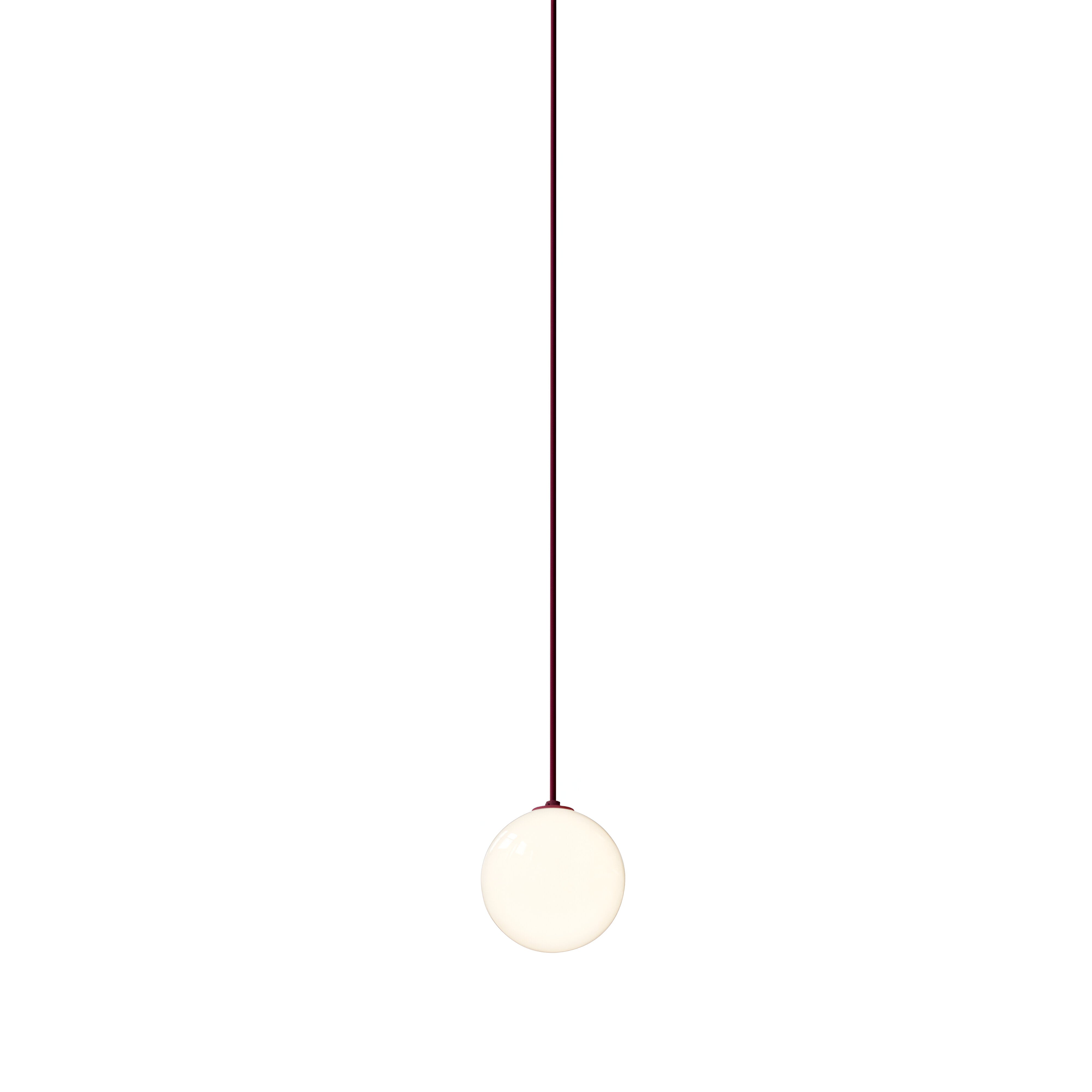 Laurent 10 Pendant: Textured Burgundy + Burgundy