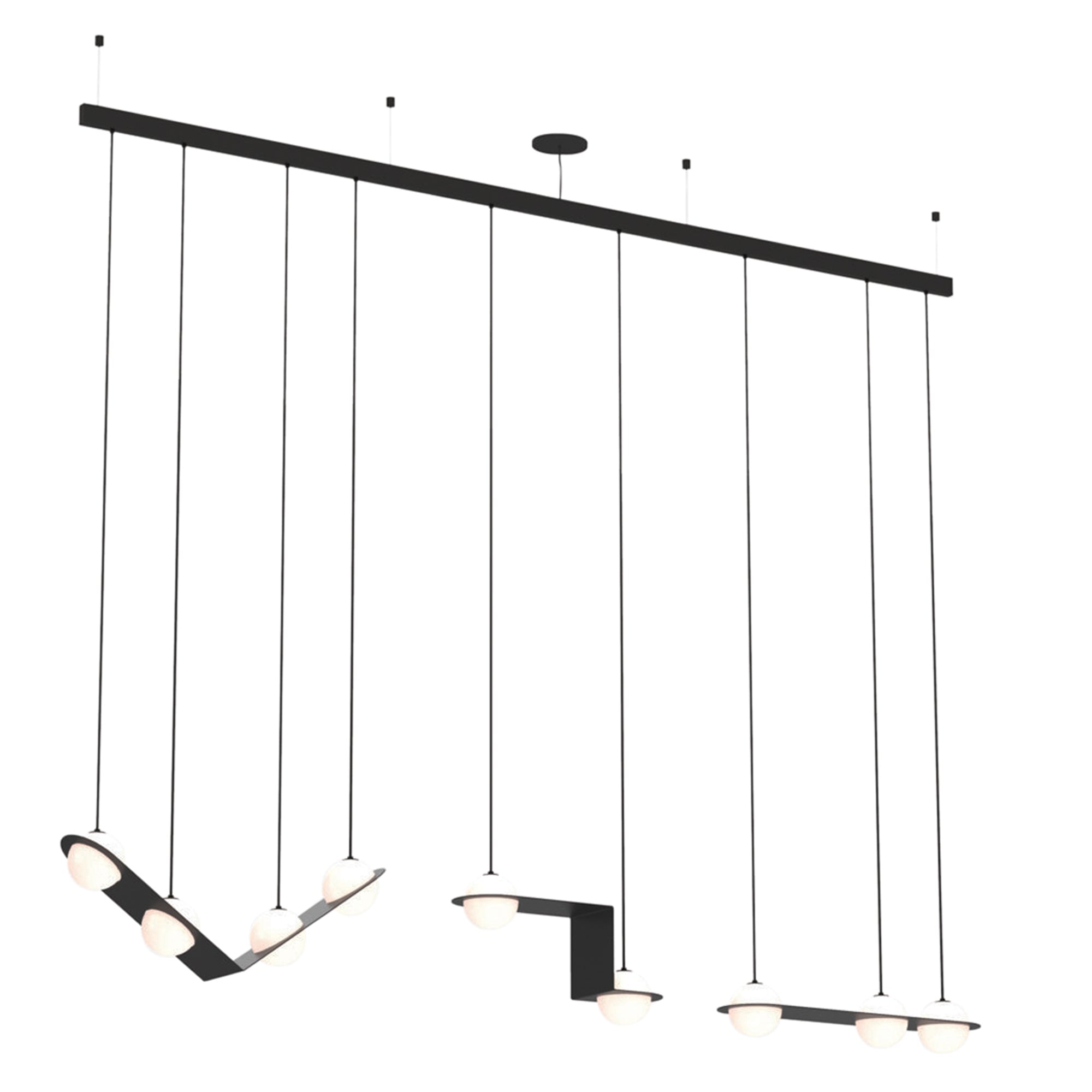 Laurent 13 Suspension Lamp: Black + BlackLaurent 13 Suspension Lamp: Black + Black