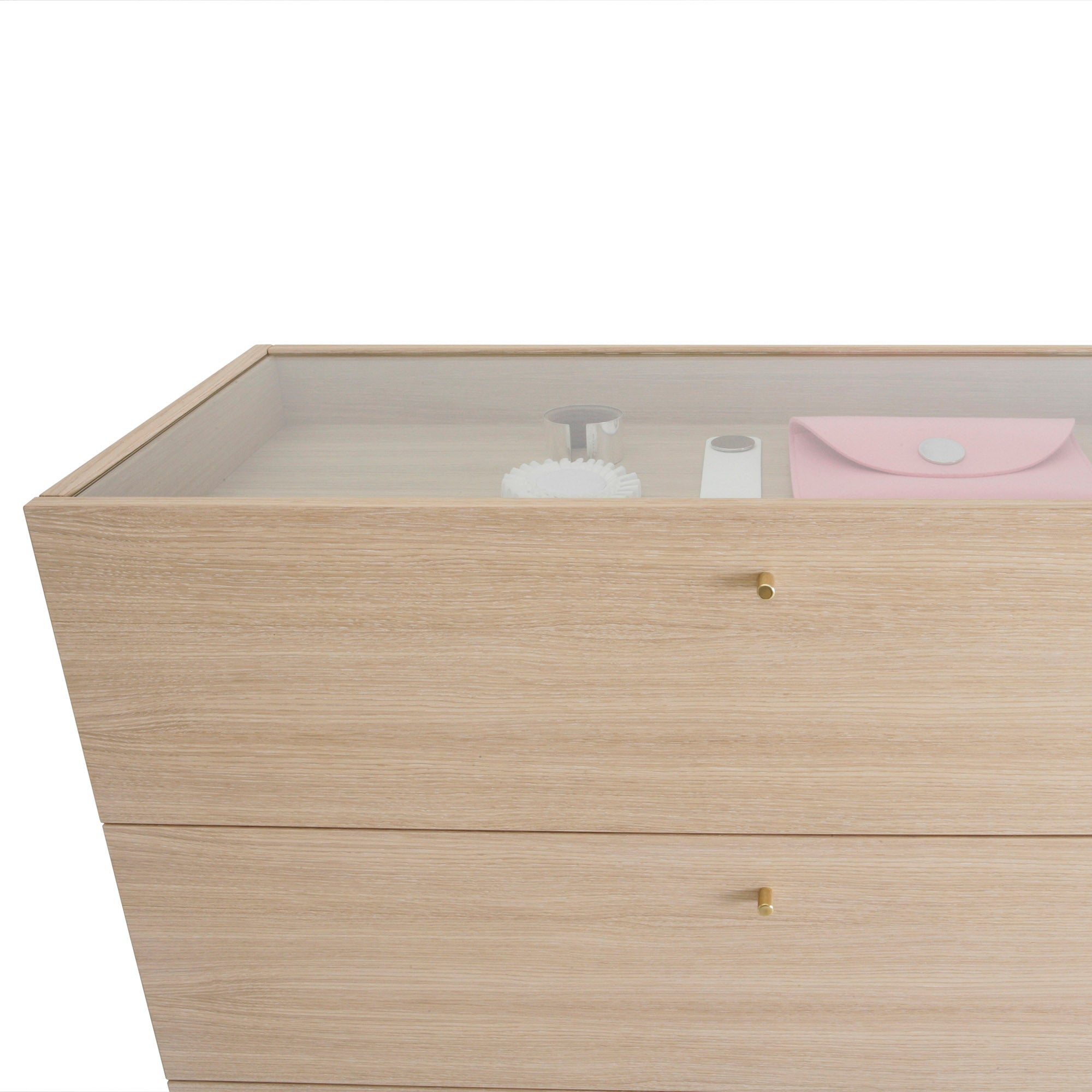 Luc 100 Drawer: Glass Top