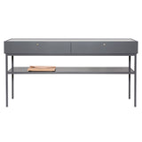 Luc Console 160: Carrara Marble + Storm Grey