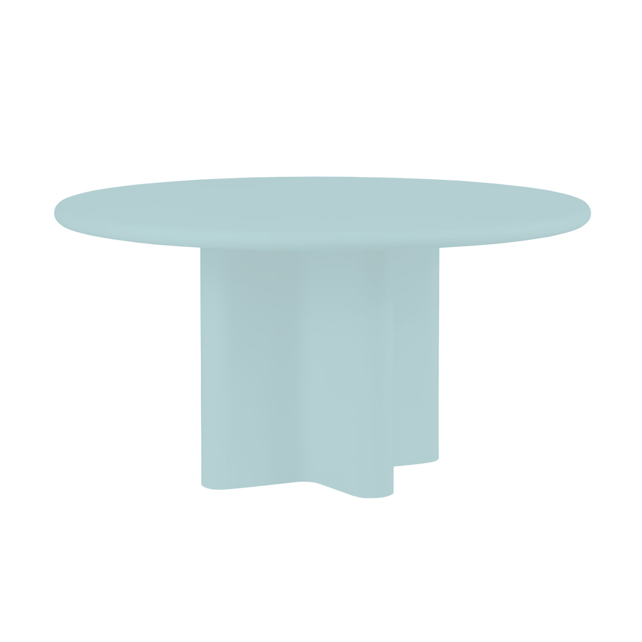 Bonbon Round Dining Table: Medium + Lacquered Cloud