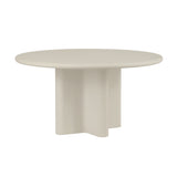 Bonbon Round Dining Table: Medium + Lacquered Silky Grey