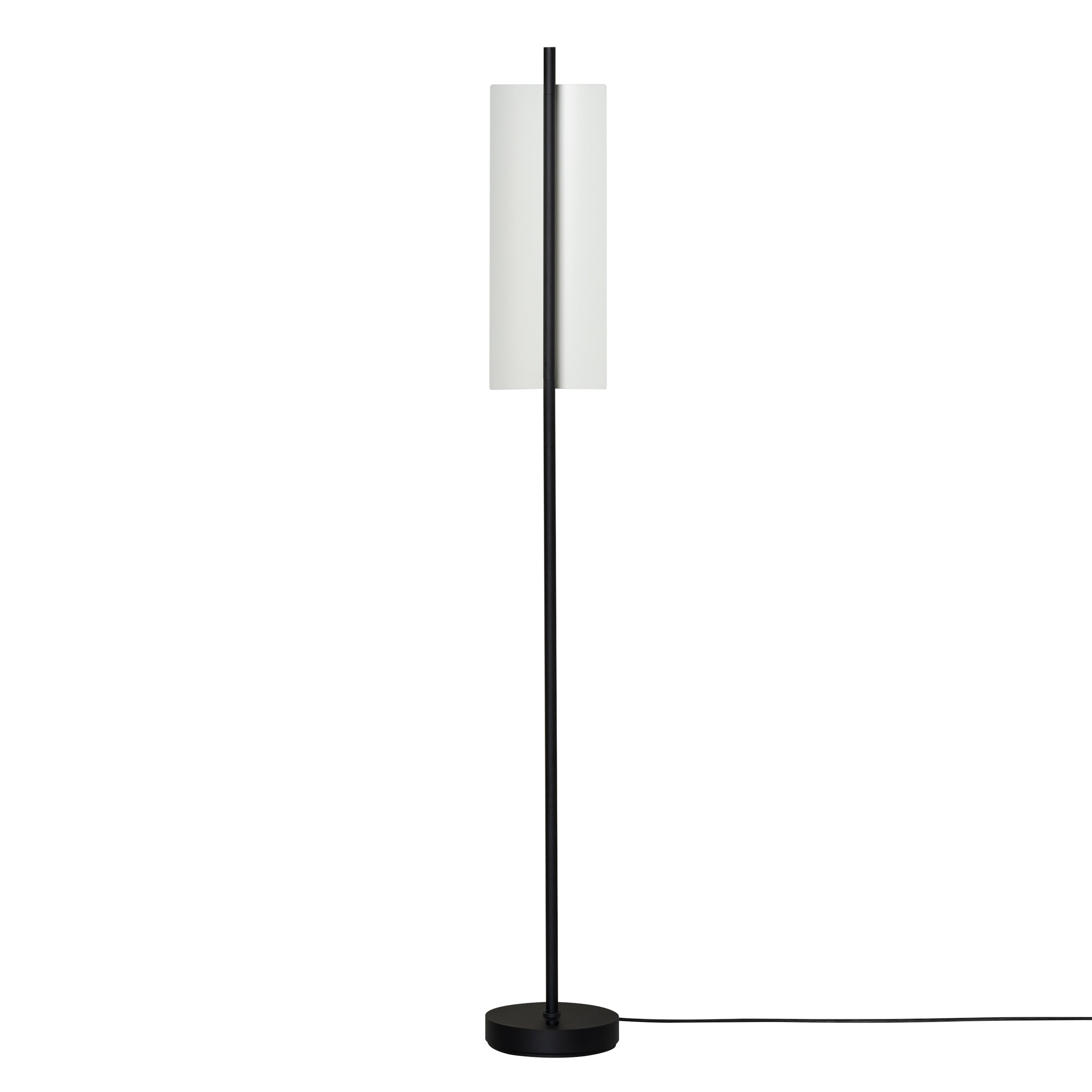 Lámina 45 Floor Lamp: White Grey