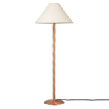 Candy Floor Lamp: Satin Copper + White Chinette