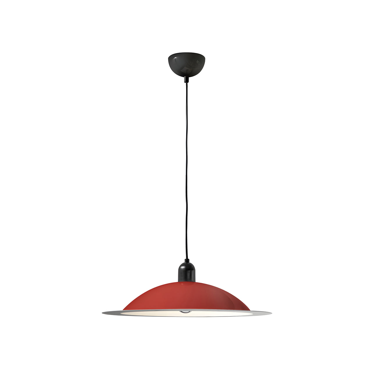 Lampiatta Pendant: Red + Black + Large - 19.7