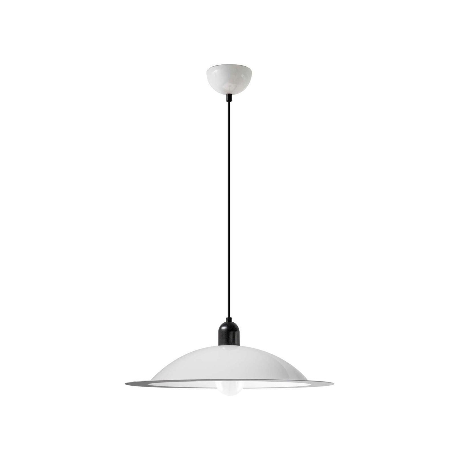 Lampiatta Pendant: White + Large - 19.7