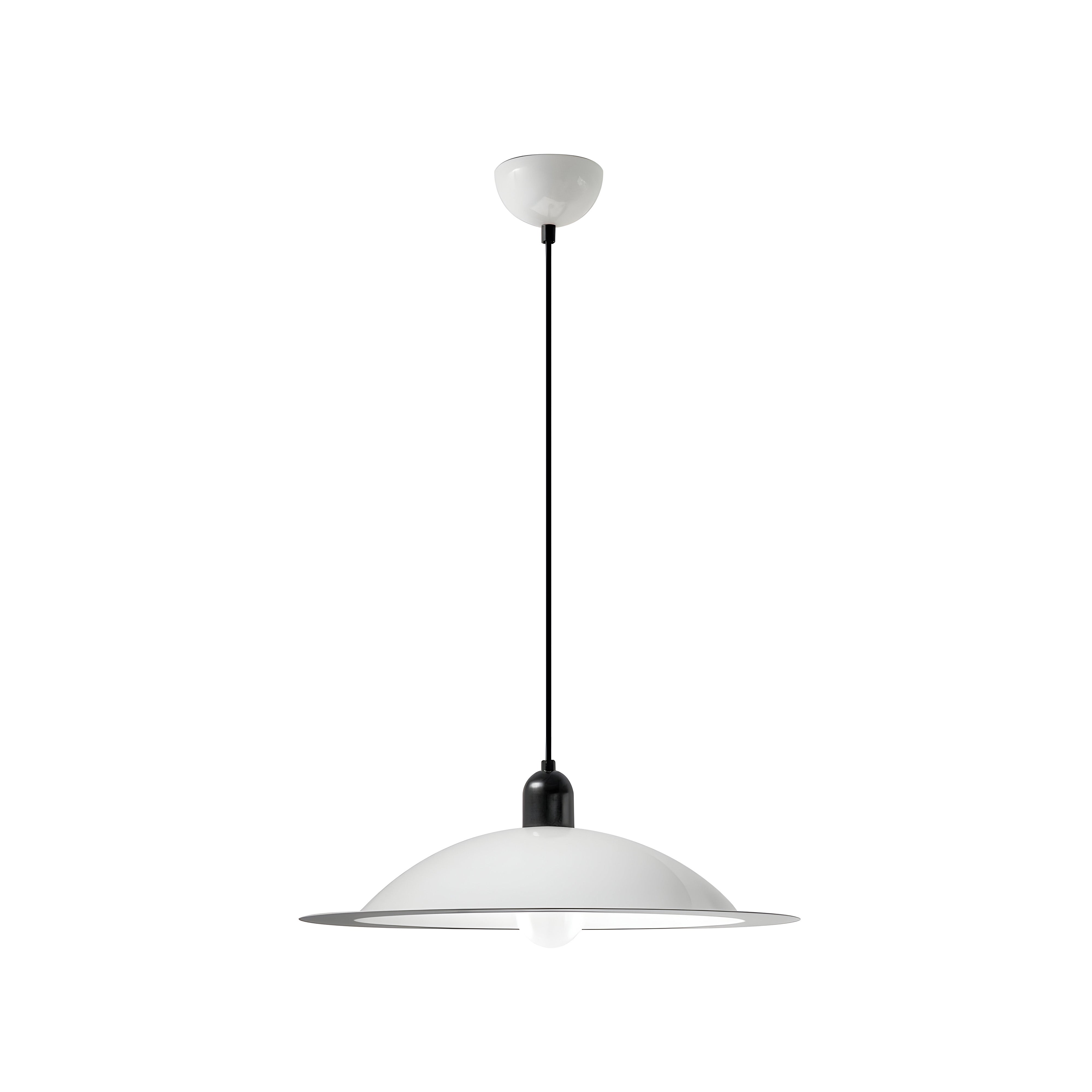 Lampiatta Pendant: White + Large - 19.7