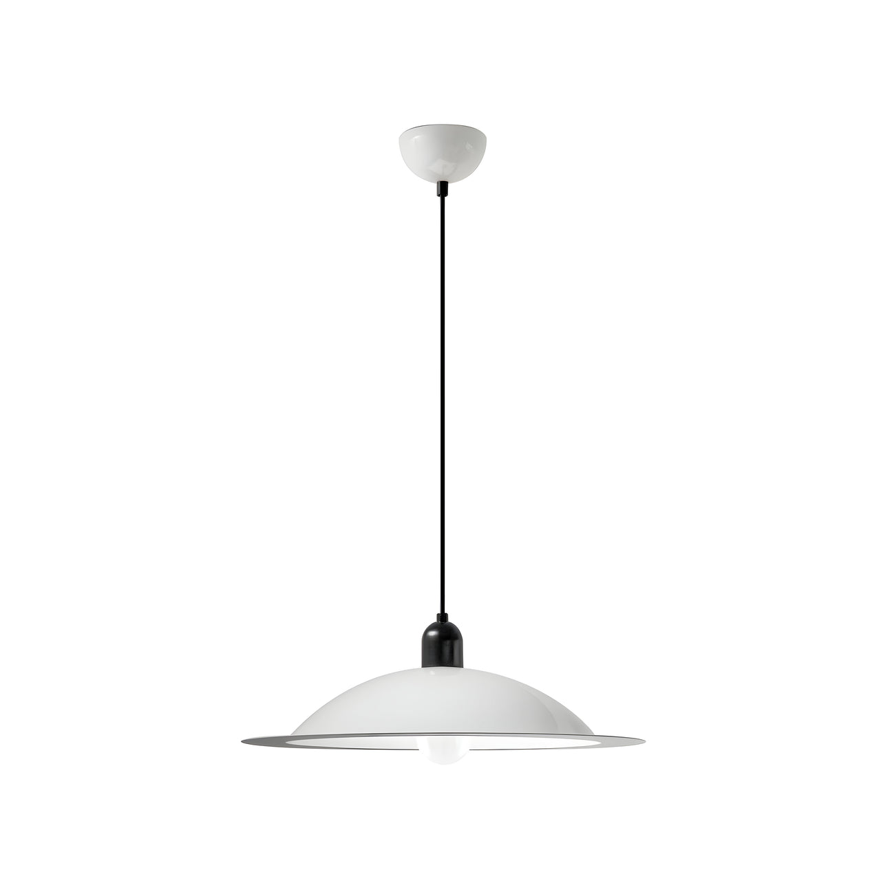 Lampiatta Pendant: White + Large - 19.7