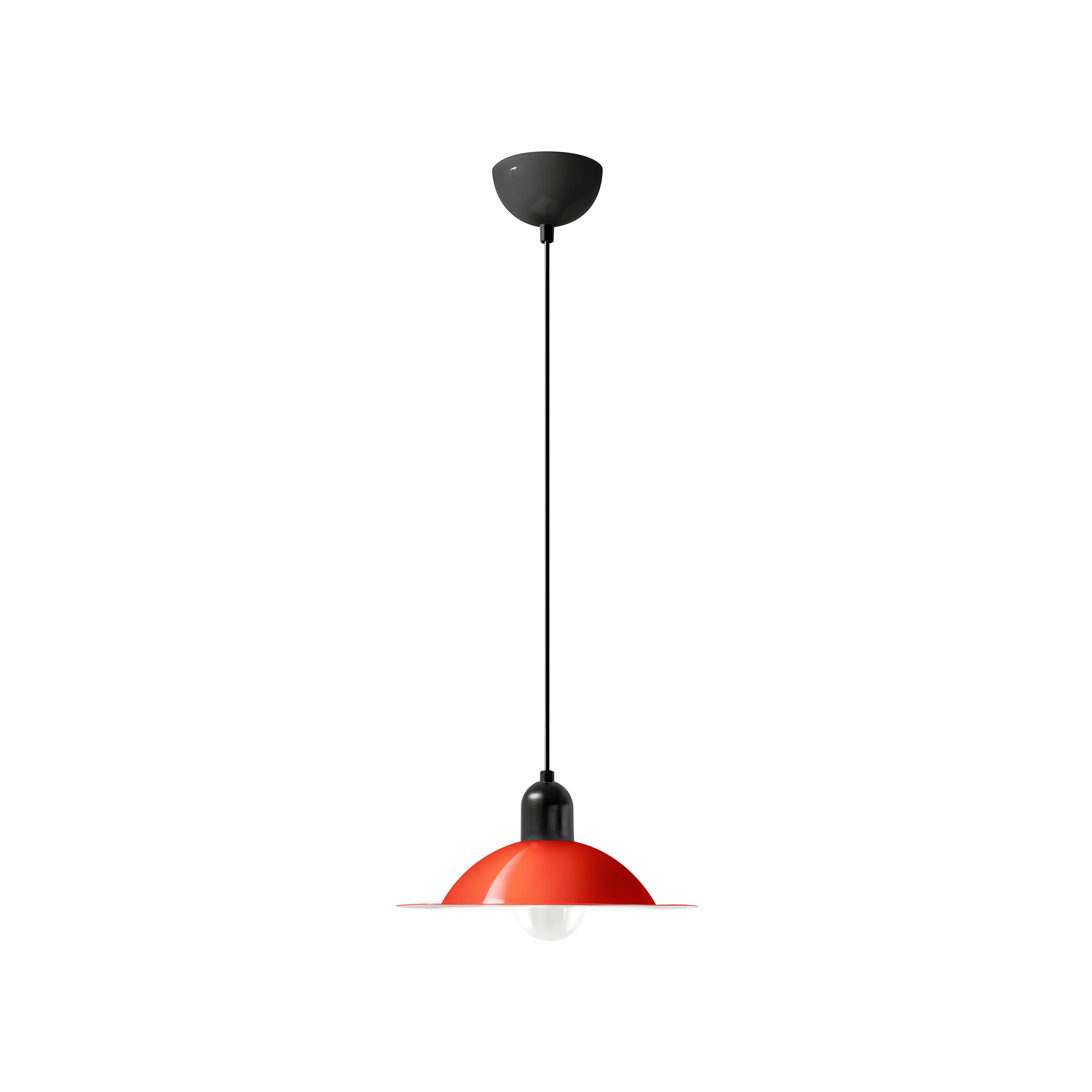 Lampiatta Pendant: Red + Black + Small - 11.1