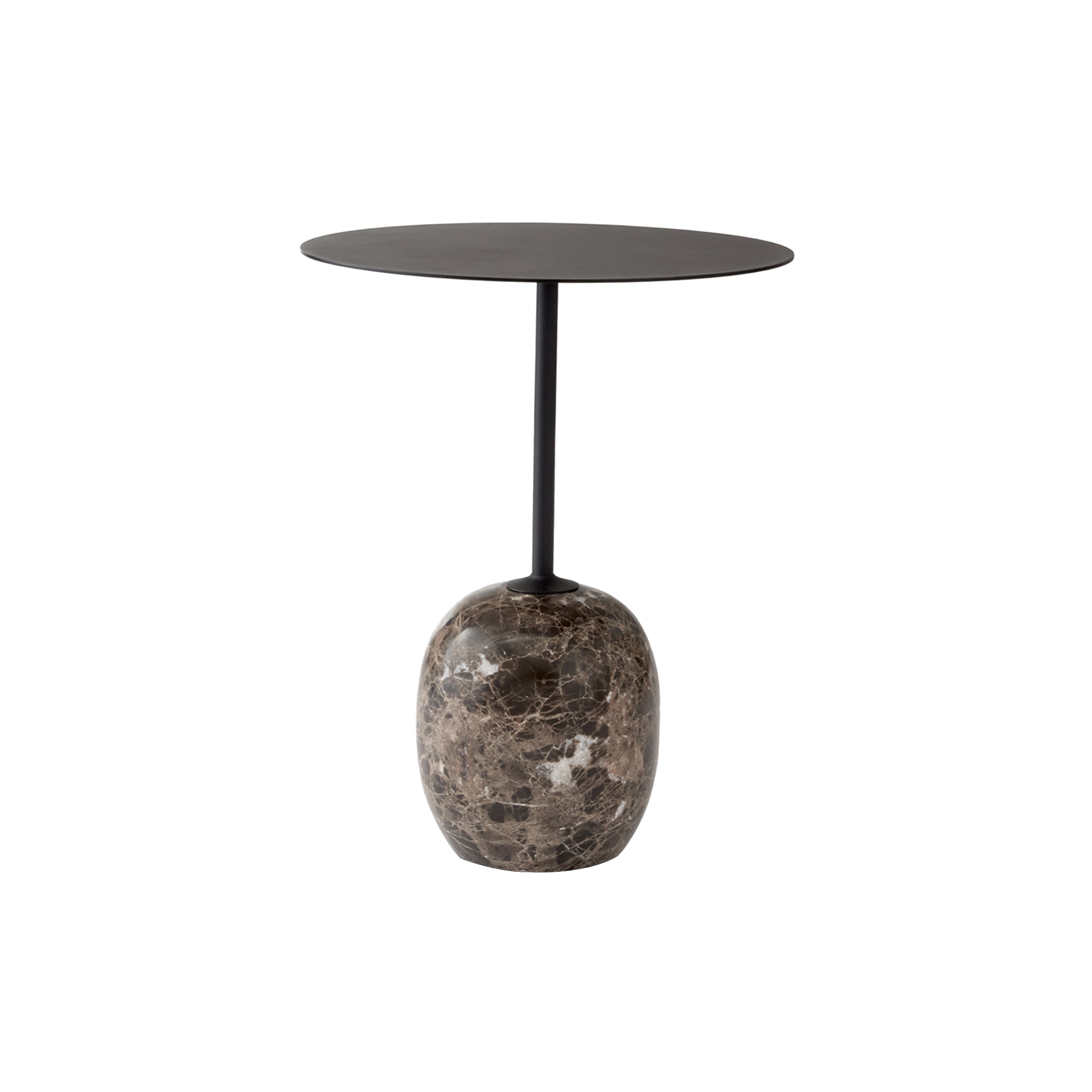 Lato Table LN8: Warm Black + Emparador Marble