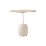 Lato Table LN9: Oak + Crema Diva Marble