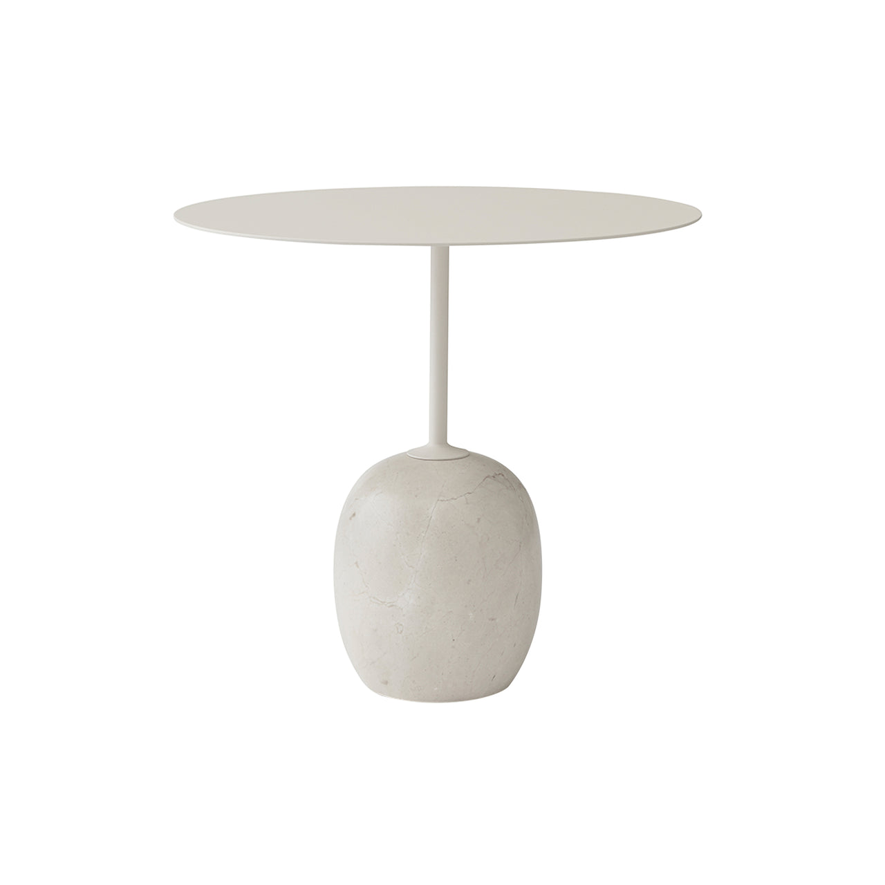 Lato Table LN9: Ivory White + Crema Diva Marble