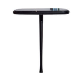 Consola Console Table: Sahara Noir Marble + Black Stained Ash