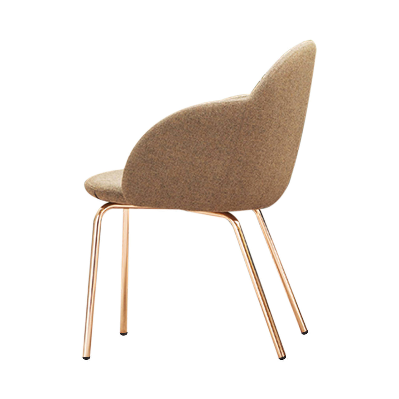 Iola Armchair: Metal Base + Copper