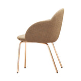 Iola Armchair: Metal Base + Copper